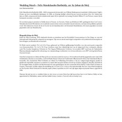 Wedding March : (from A Midsummerr Night's Dream)